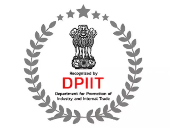 DPIIT Startup India Certificate of Recognition